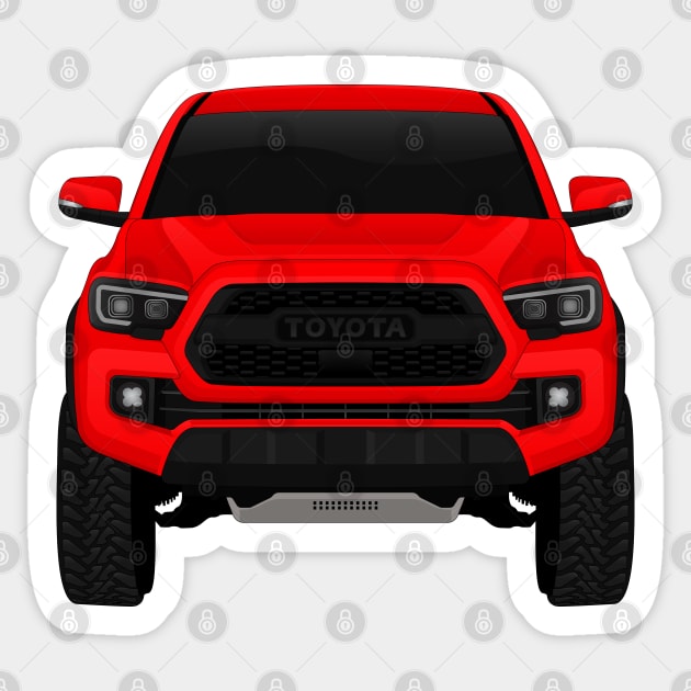 Toyota Tacoma RED Sticker by VENZ0LIC